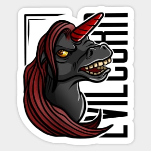 Devil unicorn Sticker